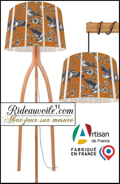 Architect custom Lighting designer lampshade interior | Abat-jour oiseaux sur mesure