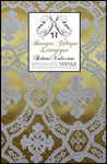 Tissu ameublement jaune Médiéval Liturgique Brocart léger au mètre rideau sur mesure