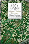 Tissu ameublement Vintage Médiéval Or VERT Liturgique Brocart décoration loisir
