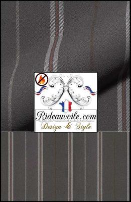 Tissu rayure ignifuge 🔥 Architecte d'Intérieur Agencement Chalet Appartement
