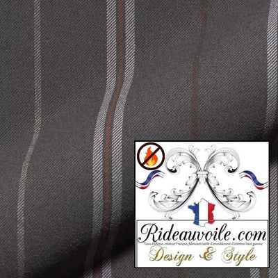 Tissu rayure ignifuge 🔥 Architecte d'Intérieur Agencement Chalet Appartement