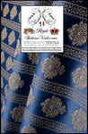 Tissu ameublement Jacquard Intérieur design classique rayures ligne florale mètre