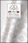 Tissu ameublement Jacquard Blanc Damasco Damas classique rayure florale