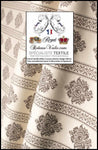 Tissu ameublement Jacquard Damasco Damassé classique rayure florale au mètre