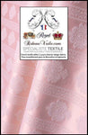 Tissu ameublement Jacquard Damas Damasco Damassé rose poudré layette