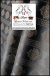 Tissu ameublement rayé Jacquard Damas Damasco floral Damassé gris cendré satin