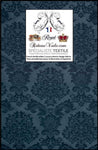 Tissu ameublement mètre Jacquard Baroque Damask rideau tapissier siège bleu