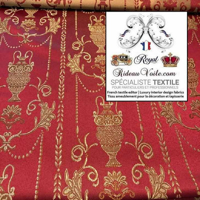 Jacquard Tenture d'ameublement d'intérieur brocart tissu OR mètre confection rideau