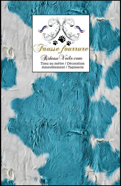 Style CHALET de Savoie Courchevel Alpes velours motif fausse fourrure peau de vache