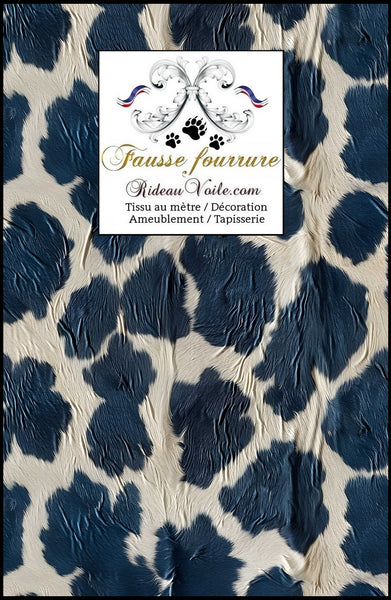 Comment Velours tissu ameublement motif fausse fourrure peau de vache inspiration campagne