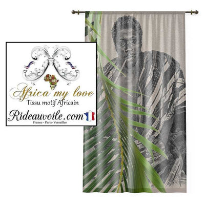 Tableau exotique Affiche Poster feuilles verte Tropical Botanique Chef homme Africain
