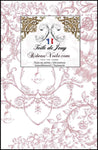 Rénovation d'architecte d'intérieur Décoration style Vintage tissu motif Toile de Jouy rose