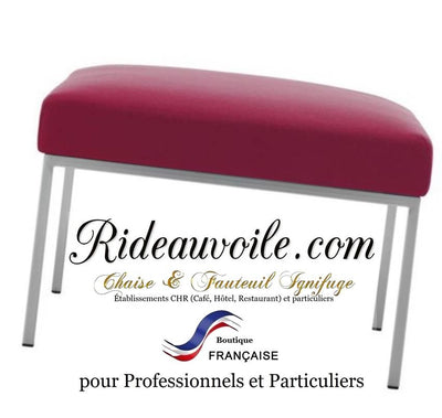 Boutique tapissier Fauteuil textile ignifugé meuble, mobilier d'appoint pouf et tabouret tissu classique  ignifuge, M1,  non-feu. Spécialiste mobilier chaise C.H.R Hôtel, café, restaurant. Travaux rénovation agencement, d'architecte d'intérieur décoration.