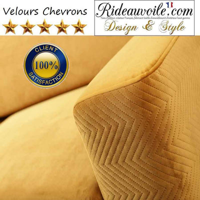 Boutique Velours broderie motif Chevron mètre tissu ameublement Rideau canapé