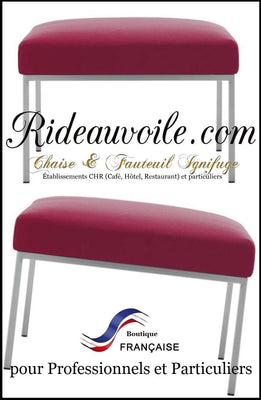 Boutique tapissier Fauteuil textile ignifugé meuble, mobilier d'appoint pouf et tabouret tissu classique  ignifuge, M1,  non-feu. Spécialiste mobilier chaise C.H.R Hôtel, café, restaurant. Travaux rénovation agencement, d'architecte d'intérieur décoration.