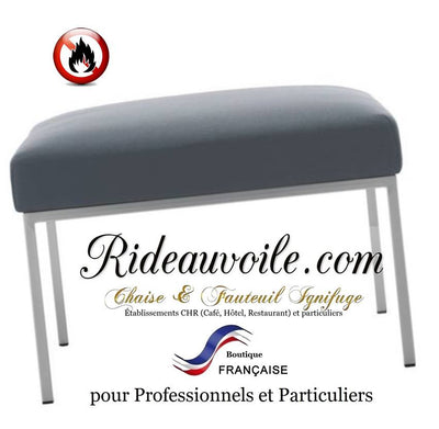 Agencement tapissier chaises intérieur Hôtel architecte rénovation Gris ignifuge