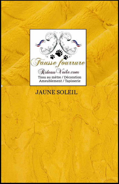 Fausse fourrure jaune d'intérieur Architecte décoration rénovation style Montagne & Chalet