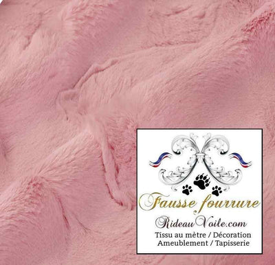 Boutique tissu décoratif matière de luxe fausse fourrure rose mètre rideau sur mesure