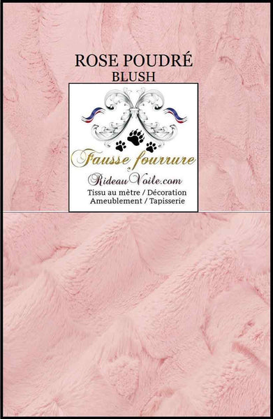 Boutique tissu fausse fourrure rose mètre rideau plaid coussin habillement sur mesure