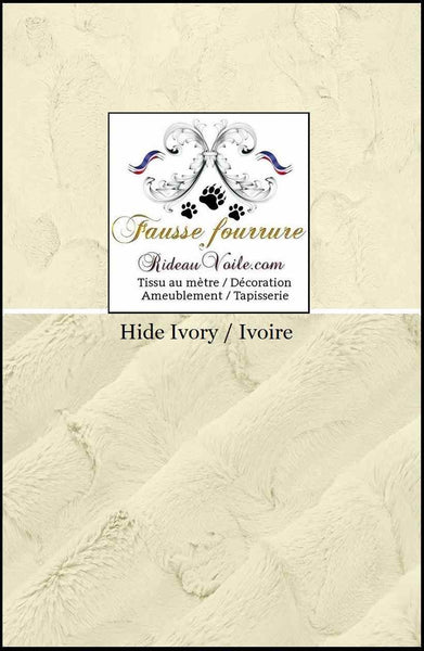 Tissu d'ameublement d'intérieur Fausse fourrure blanc texturé Montagne Chalet luxe