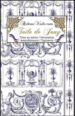 French Interior Architect Designer Tissu ameublement Toile de Jouy Paris