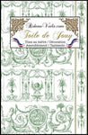 Tissus d'ameublement d'intérieur Toiles de Jouy vert mètres Éditeur textile rideau