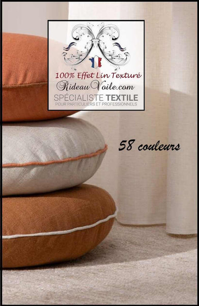 Inspiration intérieur tissu ameublement lin effet texturé décoration tapisserie mètre