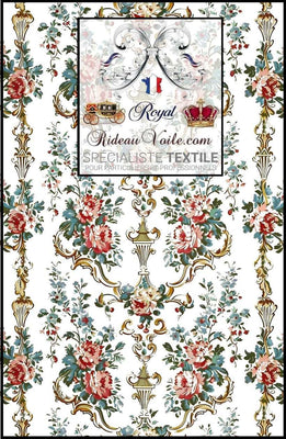 Tissu ameublement intérieur rétro florale vintage Baroque Rococo papier peint