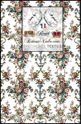 Tissu ameublement Baroque Rococo imprimé floral mètre | papier peint Décoration tapissier Architecte