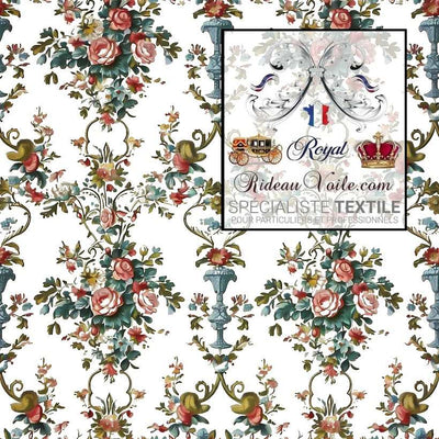 Tissu ameublement Baroque Rococo imprimé floral mètre | papier peint Décoration tapissier Architecte