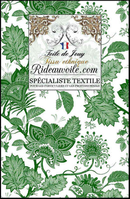 Maison Éditeur papiers peints & textiles français professionnels Toile de Jouy JAIPUR Batik Paisley au mètre et rideau - Boutique Tissu d'ameublement inspiration Ethnique archives étoffes haut gamme au mètre pour décoration d'intérieur & tapisserie des sièges et du revêtement mural 