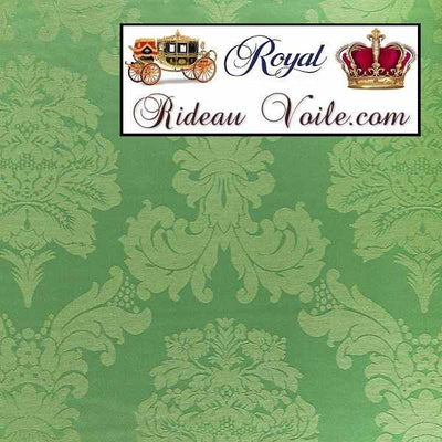 Tissu vert ameublement au mètre jacquard Damasco vert rideau Damassé canapé