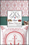 Toile de Jouy tissu ameublement imprimé style Marin Pêcheur Anchor design Interior