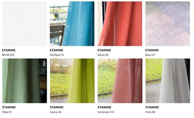 Confection voilage sur mesure mètre Aspect Lin ignifuge Hôtel Restaurant FF&E SO&E