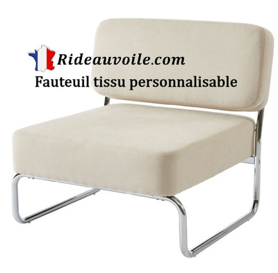 Fauteuil d'appoint personnalisé personnalisable Tissu housse confection sur mesure