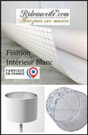 Créatrice luminaire sur mesure Abat-jour création finition intérieure Blanc neutre