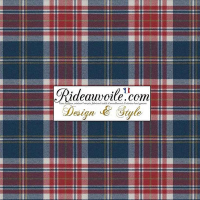 Tissu d'ameublement carreaux Tartan effet Laine mètre rideau confection Ignifuge