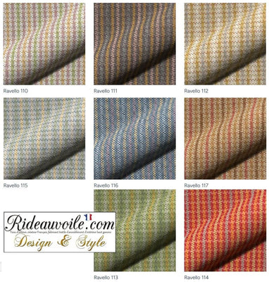Tissu RAYURES LIGNES effet Laine velours ignifuge 🔥 ameublement mètre rideau coussin