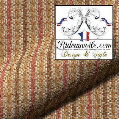 Rayures lignes velours chenille marron Architecte décorateur intérieur Chalet campagne