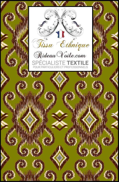 Décoration d'intérieur ameublement design Ikat Africain motif exotique rideau sièges