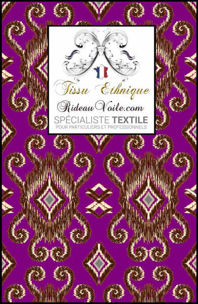 Tissu occultant intérieur ameublement design Ikat Africain motif rideau ignifuge