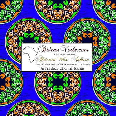 Tissu d'ameublement à motifs imprimés pour une atmosphère d'inspiration Africaine, qui met en avant le design traditionnel WAX Pagne disponible au mètre dans plusieurs matières. Collection Ethnique idéal pour la décoration d'intérieur et la tapisserie 