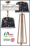Création artisan suspension abat-jour objet décoratif luminaire sur mesure floral fleur