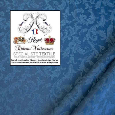 Tissu ameublement intérieur mètre Jacquard bleu designer Baroque rideau tapisserie