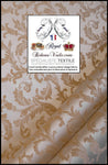 Tissu d'ameublement Damasco mètre architecte intérieur Jacquard ivoire