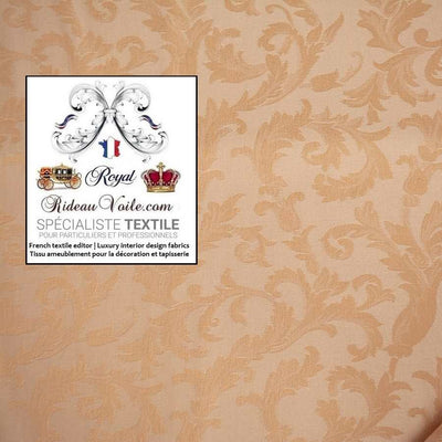Damasco rose Tissu ameublement au mètre Jacquard rideau tapisserie siège