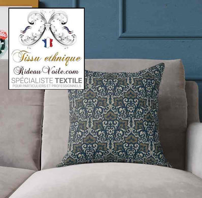 Tissu motif ethnique imprimé Toile de Jouy Exotique ameublement ignifuge rideau