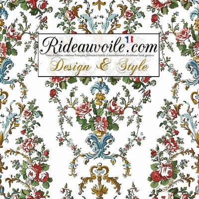 Tissu Ancien Rococo ameublement motif Baroque Marie-Antoinette floral mètre rideau