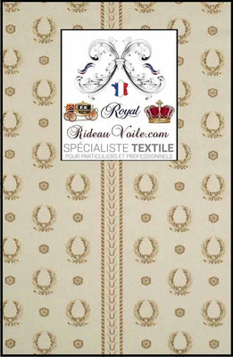 Sélection tissus d'ameublement intérieur Jacquard beige rideau siège canapé