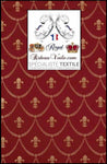 Tissu ameublement décoration tapisserie Jacquard rouge Empire motif Fleur de Lys